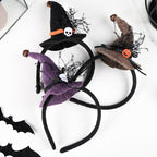Halloween Decoration Pumpkin Witch Hat Classic Spider Web Witch Hat Headband Hair Accessory