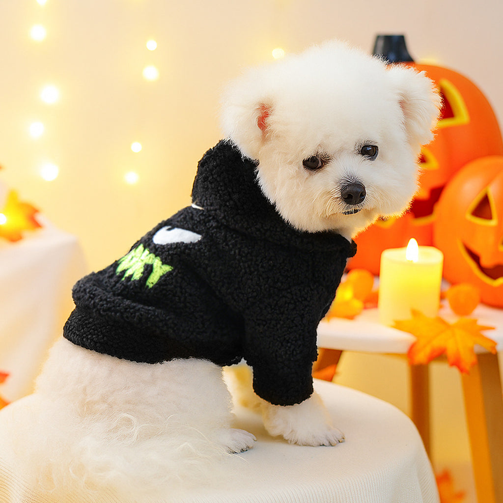 Pet Clothes Autumn Winter Small Dog Puppy Halloween Fun Costume Ghost Hoodie