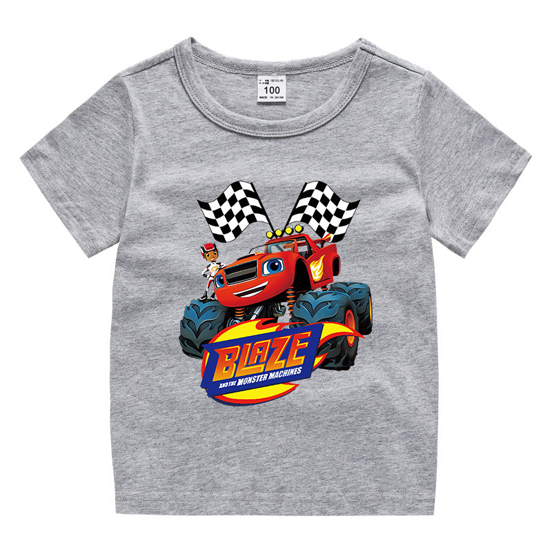 Children's summer short sleeved T-shirt