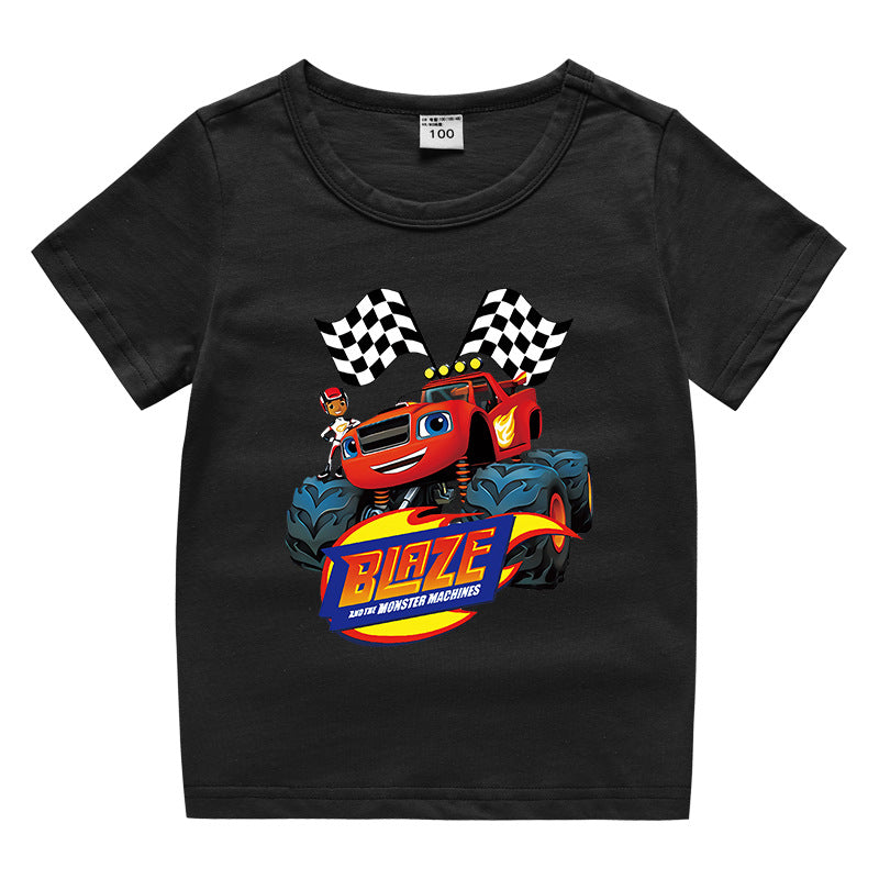 Children's summer short sleeved T-shirt