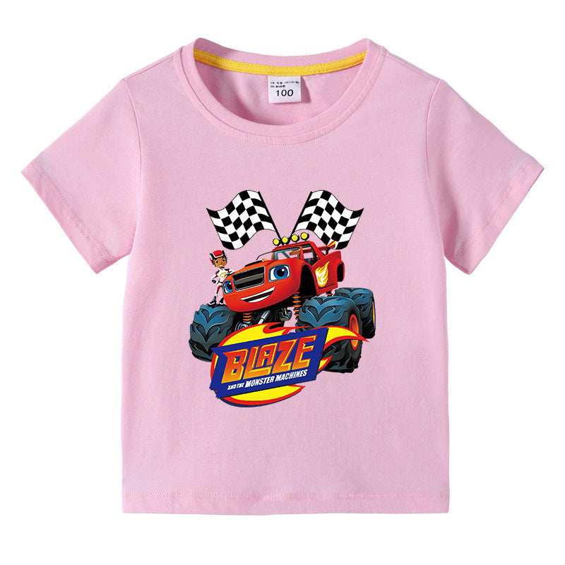 Children's summer clothing short sleeved T-shirt for men and women