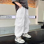Cargo Pants for Boys Mosquito-Proof Long Trousers Trendy Sporty Style