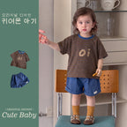 Pure Cotton Two-Piece Lightweight A-Class Outfit, Short Sleeve T-Shirt