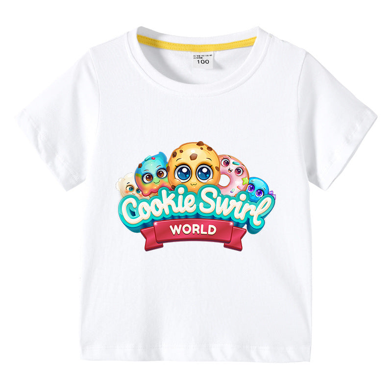 Children's summer short sleeved T-shirt