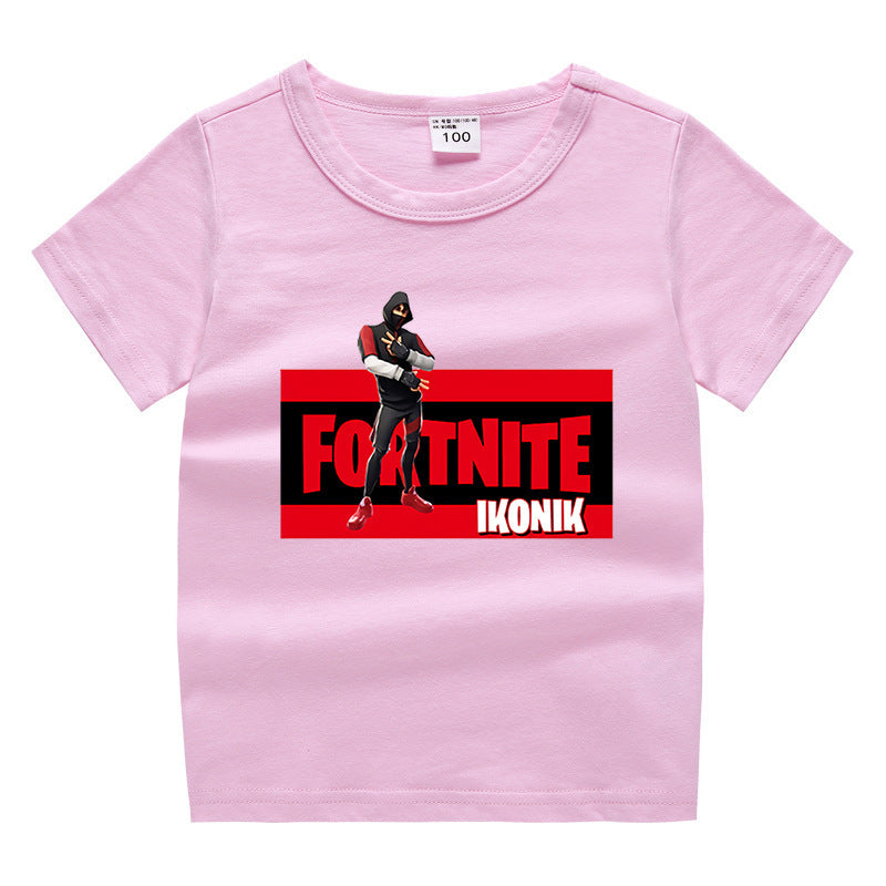 Children's summer short sleeved T-shirt