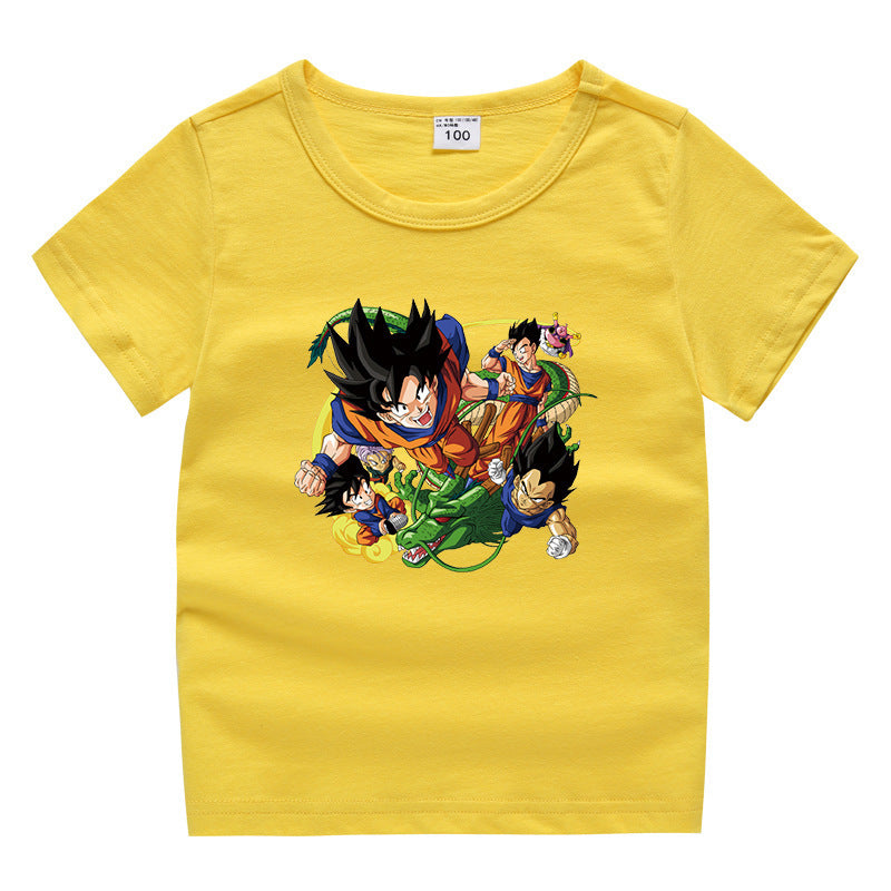 Dragon Ball Children's Summer Clothing Short Sleeves
