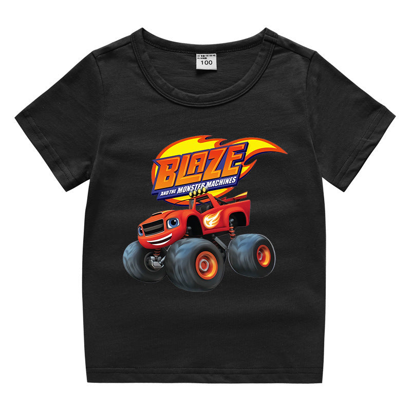 Children's summer short sleeved T-shirt