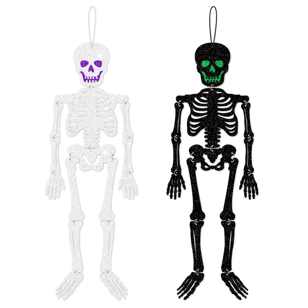 Halloween Party Decorations Flashing Skull Halloween Hanging Ornament Ghost Festival Haunted House Decoration Supplies