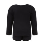 Black Onesie with Green Elements