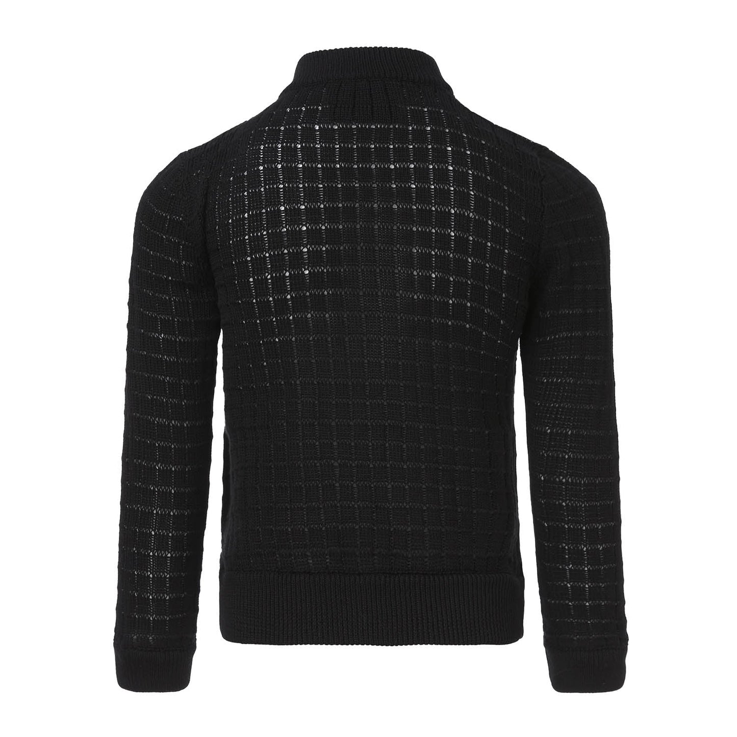 Black Summer Cardigan with Front Button Fastening