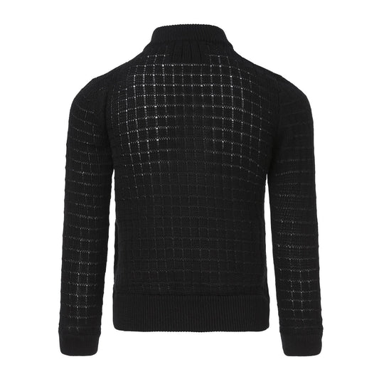 Black Summer Cardigan with Front Button Fastening