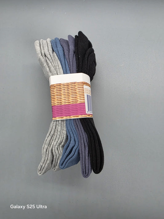 Damen Socken 5er-Pack – Mix Blau/Grau/Schwarz | Gr. 35–38