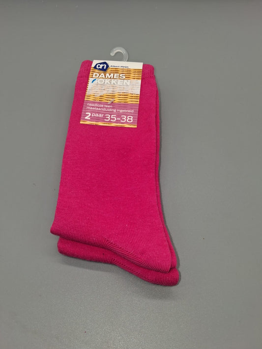 Damen-Socken Dunkelrosa – Gr. 35-38