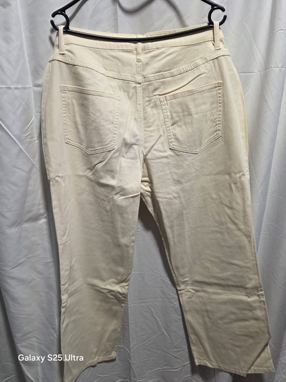 Rainbow Stretch-Jeans Damen in Creme – 5-Pocket mit LYCRA®, Neuware mit Etikett