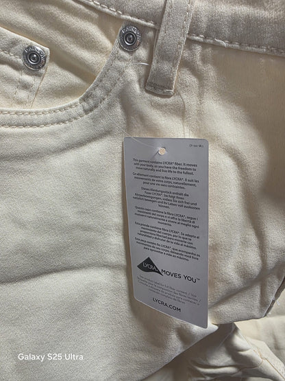 Rainbow Stretch-Jeans Damen in Creme – 5-Pocket mit LYCRA®, Neuware mit Etikett