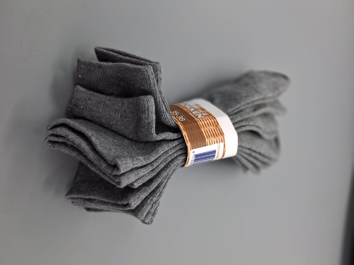 Damen Enkelsocken Grau alle Paare