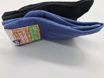 Kindersocken Blau und Schwarz