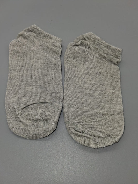Sneaker-Socken Graumeliert Sohle Ferse verstärkt