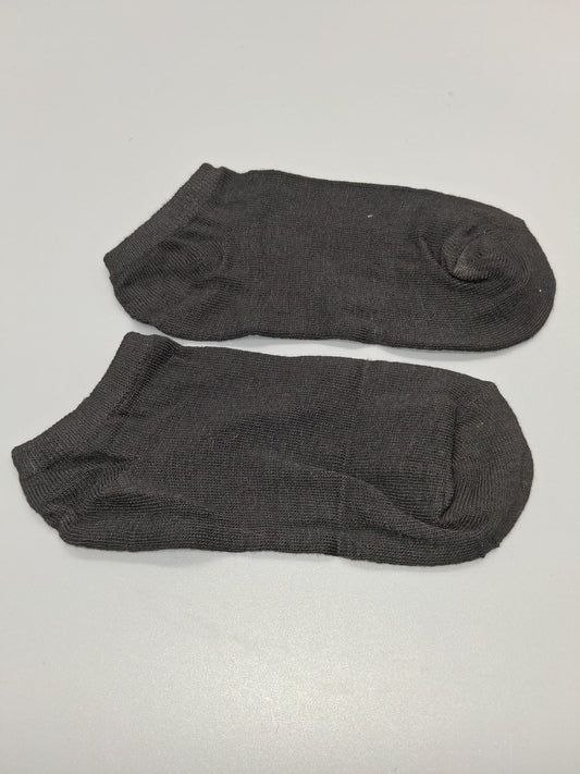 Sneaker-Socken Dunkelgrau Anthrazit Basic Uni Seitenansicht Gr. 35-38