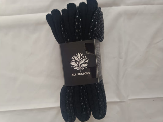 Sport Socks Grip Crew Black Anti-Rutsch-Noppen Grip-Sohle Detail All Seasons