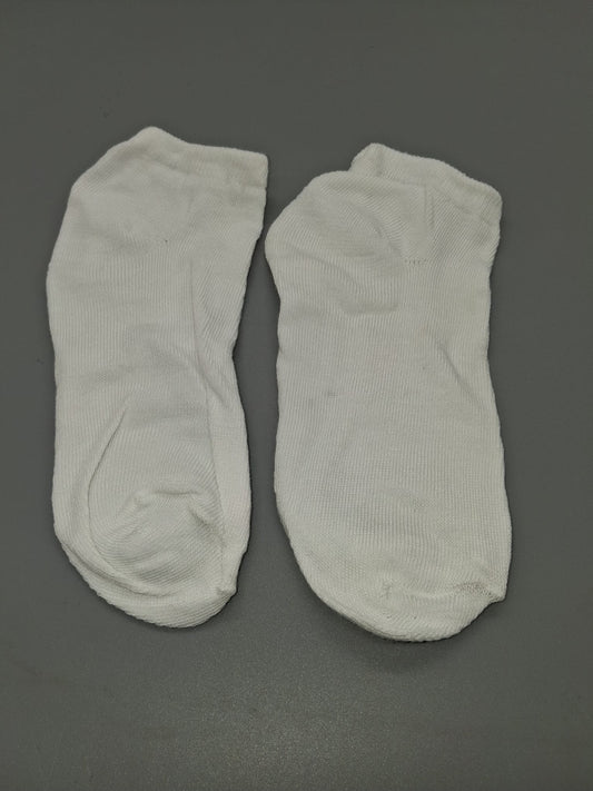 Sneaker-Socken Weiß Frottee-Sohle Unterseite Gr. 35-38