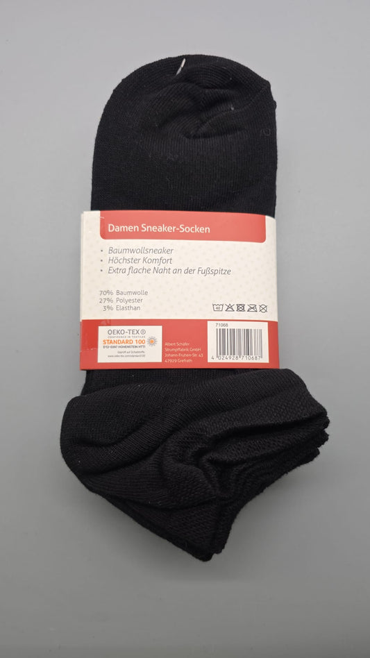 Materialangaben auf der Banderole der Schäfer Sneaker-Socken