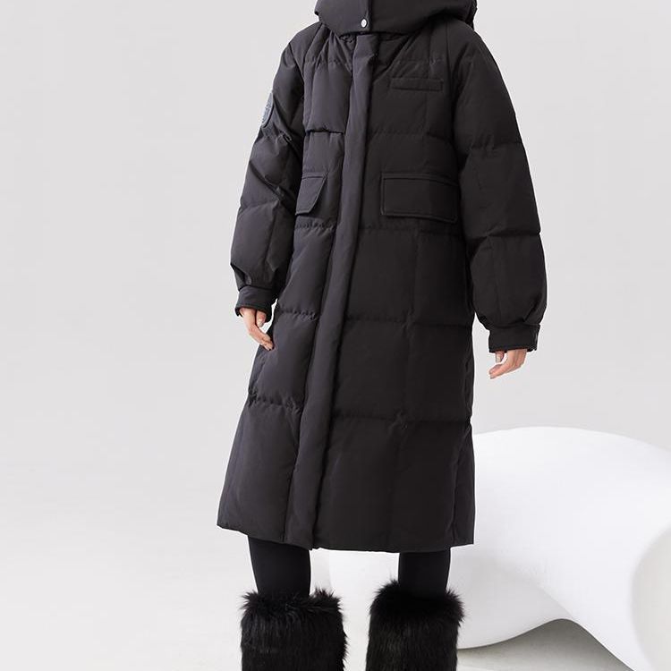 Langer wattierter Damen-Wintermantel – Bild 9