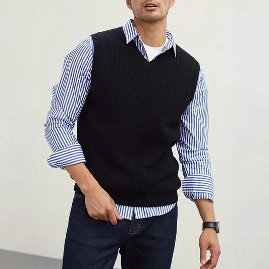 Strickweste V-Ausschnitt Damen