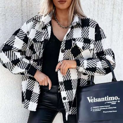 Karierte Hemdjacke für Damen