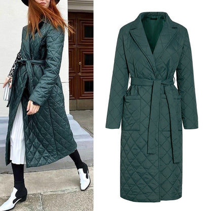 Lange Damen-Winterjacke im Streetwear-Stil – Bild 6