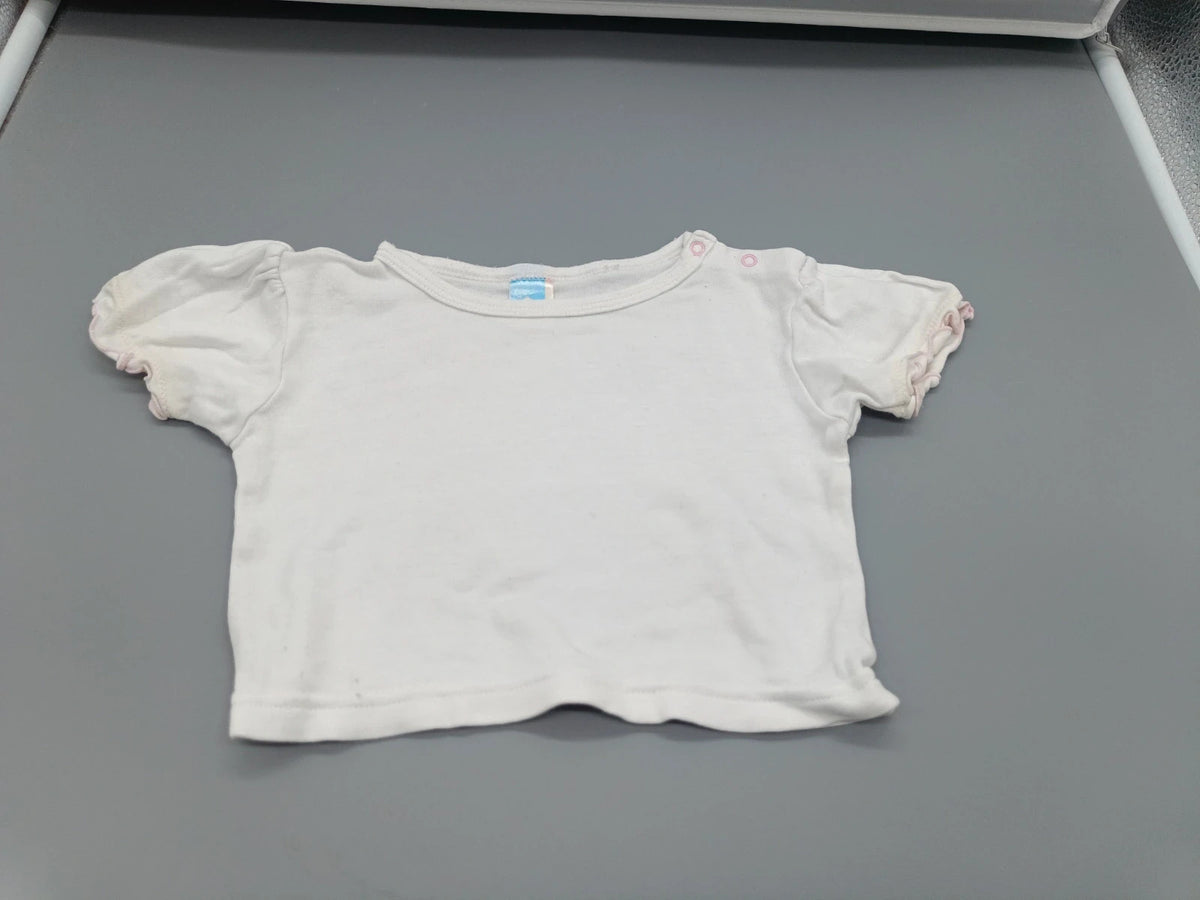 Weißes Topolino Baby-T-Shirt in Größe 50/56