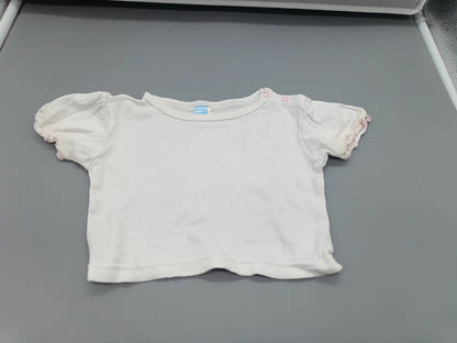 Weißes Topolino Baby-T-Shirt in Größe 50/56