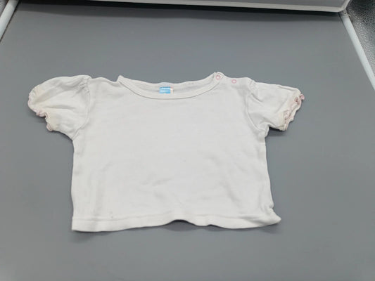 Weißes Topolino Baby-T-Shirt in Größe 50/56