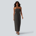 【Creator’S Pick】Halara Halter Tie Back Maxi Dress with Pockets