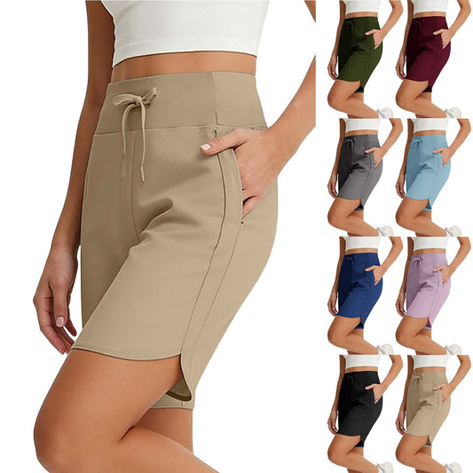 Elastische Fitness-Yoga-Shorts