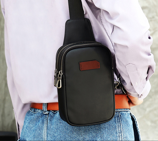 Herren Brusttasche aus Leder