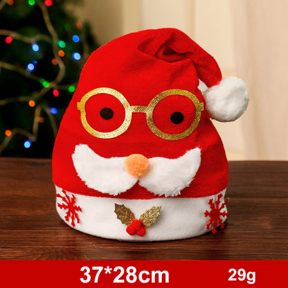 Weihnachtsmütze mit Schneemann, Elch oder Weihnachtsmann – Ansicht 42