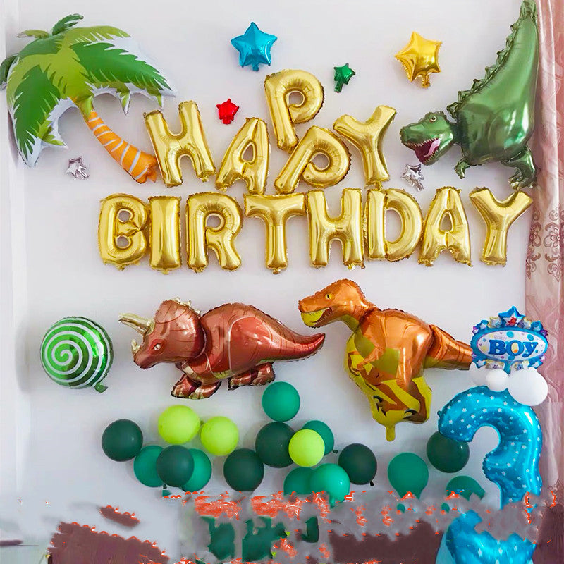 Dinosaurier Geburtstagsdeko-Set mit Ballons – Ansicht 10