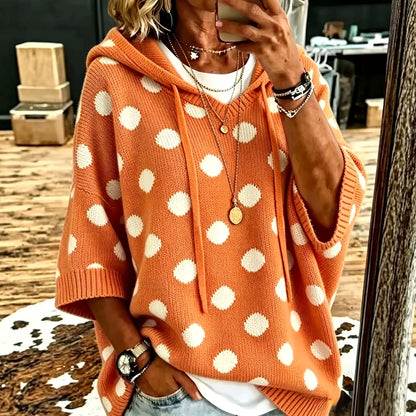 Kapuzenpullover, Wollmix Stoffdetail
