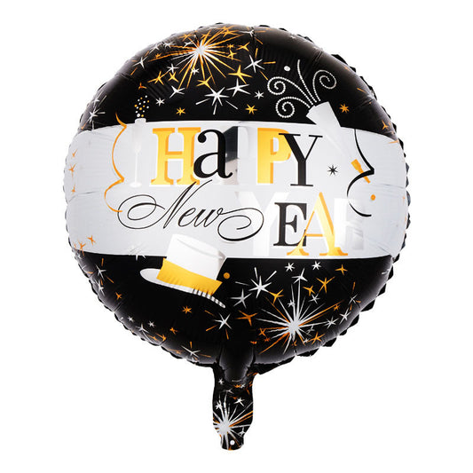 Folienballon Happy New Year, 18 Zoll, Silvester-Deko – Ansicht 2