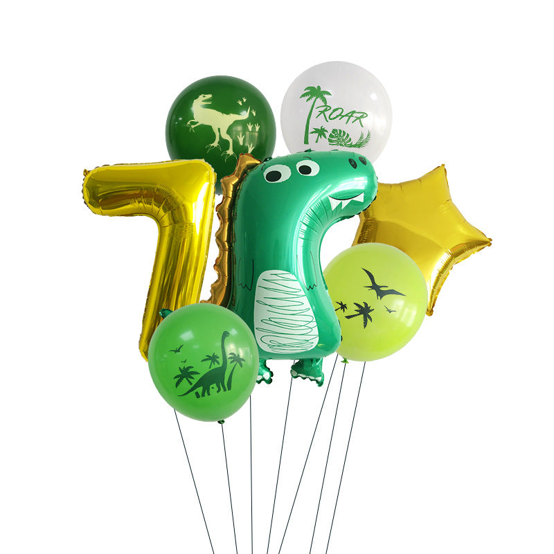 Dinosaurier Party-Set mit Ballons und Partygeschirr – Ansicht 16