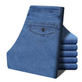 Men's Straight-leg Loose-fit Stretch Jeans