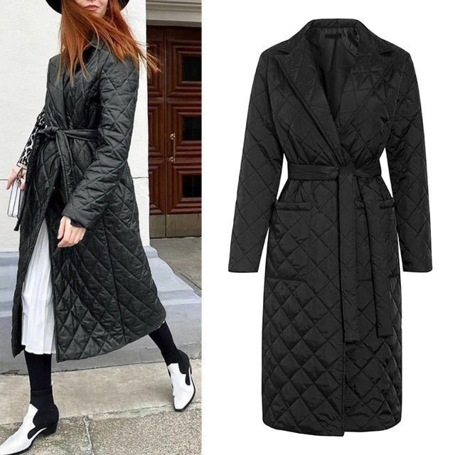 Lange Damen-Winterjacke im Streetwear-Stil – Bild 8