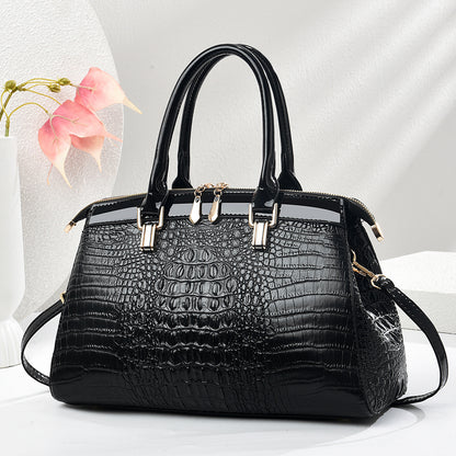Lack-Handtasche Damen, Tragegurt