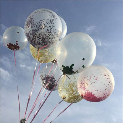 Transparente Konfetti-Luftballons, 60 Stück – Ansicht 4