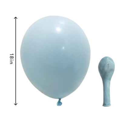 Ballongirlande in Blau, Weiß und Silber, Ballonbogen-Set – Ansicht 2