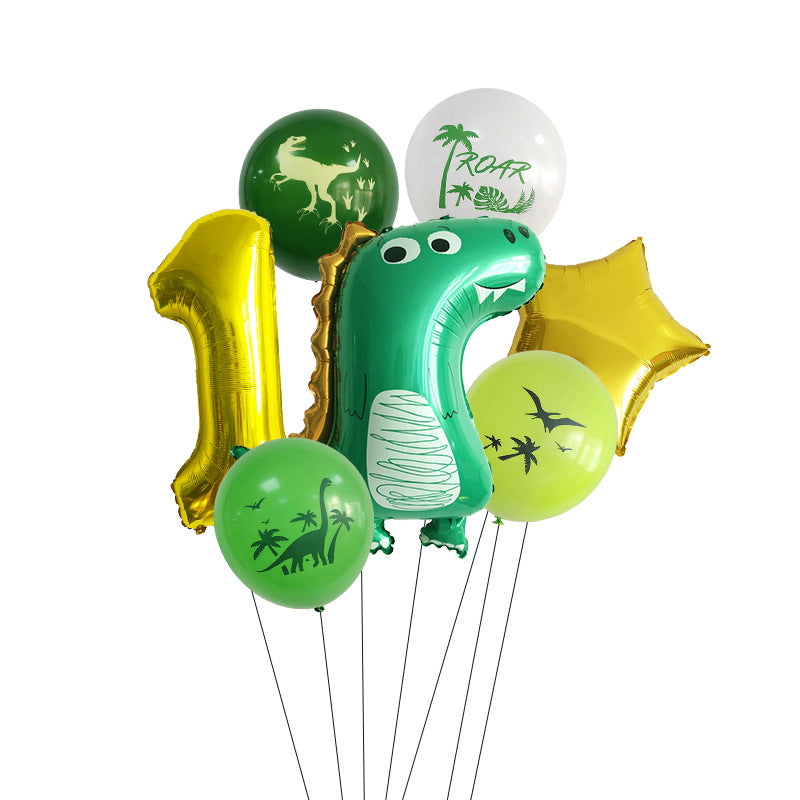Dinosaurier Party-Set mit Ballons und Partygeschirr – Ansicht 7