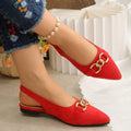 Vintage-Sandalen Flach
