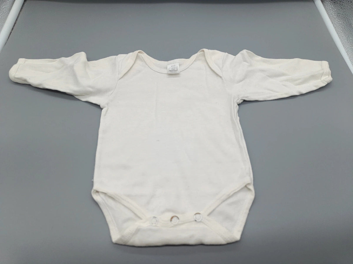 Weißer Topolino Babybody in Größe 50/56
