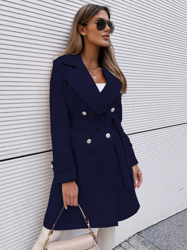 Damen-Wollmantel für Herbst und Winter – Bild 9